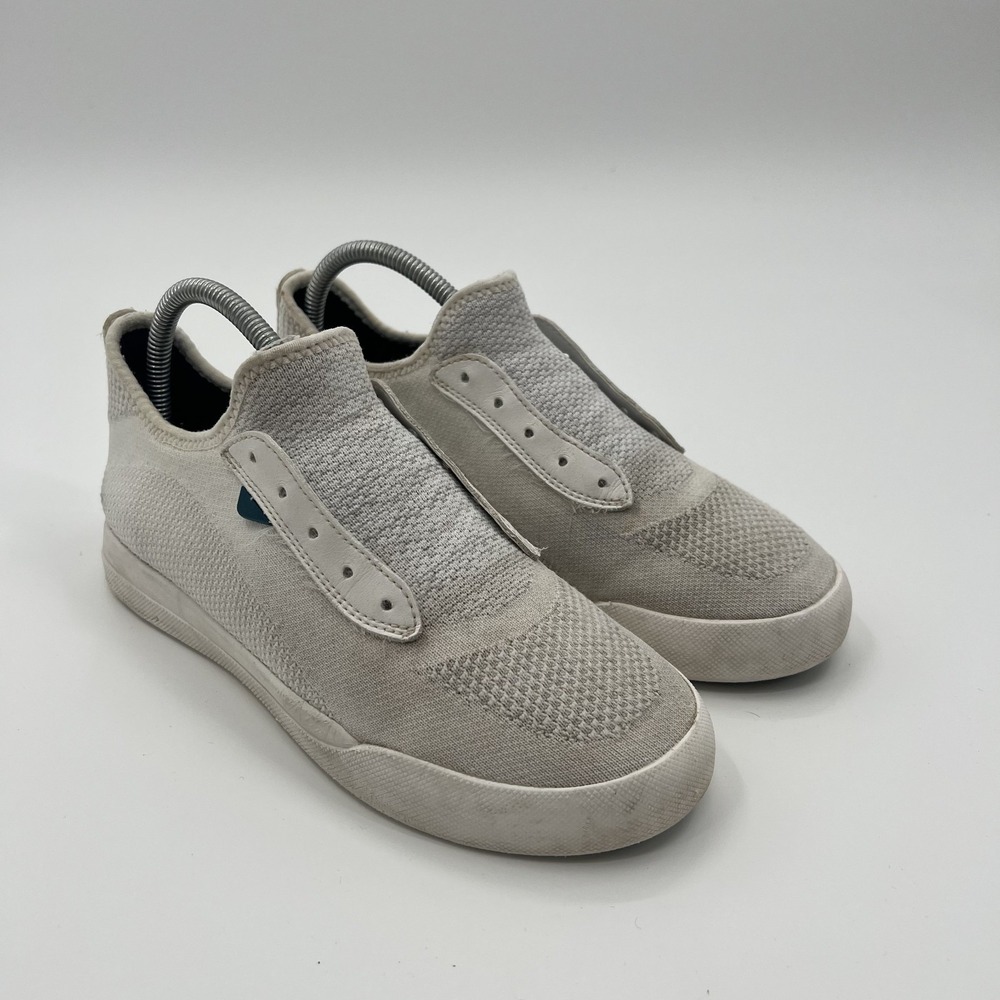 Vessi Weekend Womens 8 Waterproof Travel Running Shoes White Comfort *No Laces